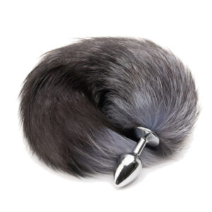 Plug metal gris queue de renard