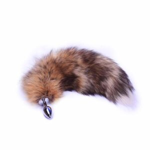 Plug marron metal queue de renard