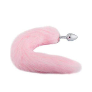 Plug queue de renard rose petite taille