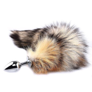 Plug metal queue couleur renard