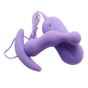 Plug anal doux vibrant violet