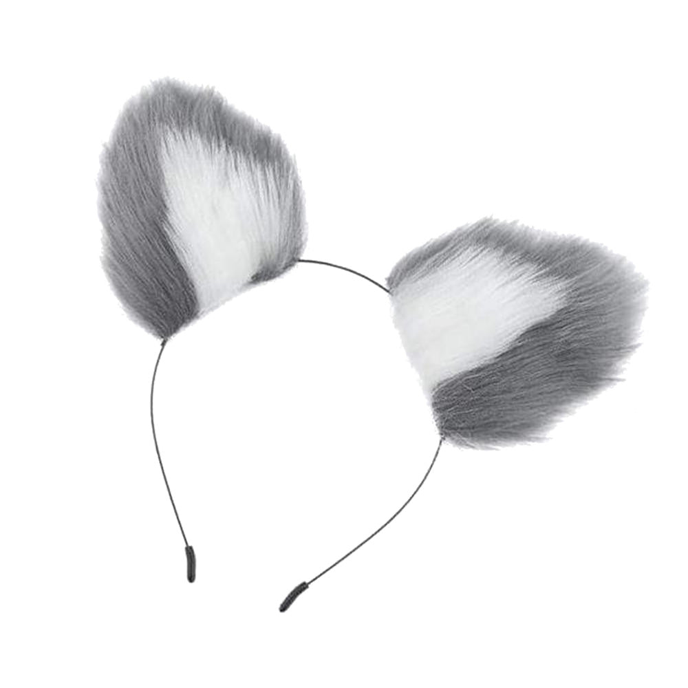 Oreilles de chat grises et blanches
